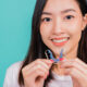 woman with retainers in Bakersfield