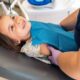 young girl in a dental clinic